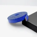 Hochwertiges 10mm blaues PU-Lederband mit Schlangenmuster für DIY, 1 Meter Länge - Dunkelblau