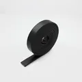 Schwarzes 10mm PU-Lederband mit Schlangenmuster für DIY-Armbänder und Schlüsselanhänger - Schwarz
