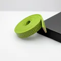 10 mm neongrüner PU-Lederriemen mit Schlangenmuster für DIY-Schmuck - Grün