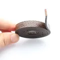 10mm breites PU-Lederband mit braunem Schlangenmuster für DIY-Schmuck und Accessoires - Dunkelbraun
