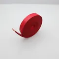 Roter PU-Lederriemen mit Schlangenmuster 10 mm breit für DIY Armbänder 1 Meter - Rot