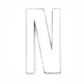 Silver glossy 30mm alphabet letter N charm for DIY jewelry and bag accessories - Letter N / 30mm / Chrome