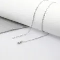 High-quality stainless steel link chain necklace with secure lobster clasp closure - Cable Chain / 45 and 5cm Length 2.5mm Thickness / Steel