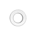 8mm chrome smooth silver metal slide-on bead for DIY personalized jewelry making - Letter O(001) / 8mm