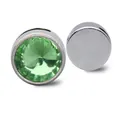8mm emerald green birthstone crystal bead accessory for DIY bracelet jewelry making - Light Green