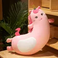 Cute soft pink unicorn long curved plush body pillow for side sleeping and leg support - Unicorn / 1.2m 1.2kg With Liner