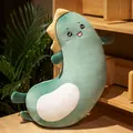 Cute green dinosaur curved long plush pillow for comfortable side sleeping support - Dinosaur / 1.2m 1.2kg With Liner
