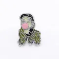 Cartoon bubblegum girl alloy slider charm for 8mm DIY wristband and bracelet accessory - Girl with Hat Slider (SL741) / Pink