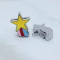 Colorful cartoon shooting star slider charm for 8mm wristbands DIY jewelry accessory. - Star (SL765)