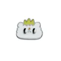 Cute cartoon cloud bear charm with crown for 8mm slide wristband - Crown Cloud (SL818)