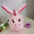 Simpatico cappello da coniglio unicorno in peluche rosa elettrico con orecchie - 38cm di Altezza / Unicorno Rosa