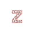 Cuenta letra Z en oro rosa de 10mm con brillantes diamantes de imitación para pulseras DIY - Letra Z / 10mm / Rosa oro