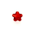 Red star-shaped crystal glass bead for DIY jewelry making and birthstone crafts - 4mm / Dark Red