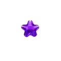 Single purple star-shaped crystal glass birthstone bead for DIY jewelry making crafts - 4mm / Deep purple