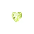 Heart-shaped light green faceted crystal glass birthstone for DIY jewelry making - Light Green