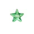 Emerald green star-shaped faceted glass crystal stone for DIY jewelry and crafts - 4mm / Light Green