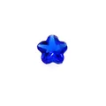 Beautiful blue star-shaped faceted glass bead for custom DIY jewelry making accessories - Sapphire Blue
