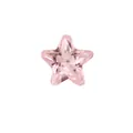 Light pink star-shaped faceted glass crystal gemstone for DIY birthstone jewelry making - 4mm / Pink