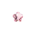 Beautiful pink flower-shaped faceted glass birthstone bead for custom DIY jewelry - Pink