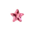 Pink star-shaped crystal glass gemstone DIY jewelry accessory - 4mm / Rose Red