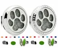 Clip de aromaterapia de 30mm para coche con diseño de huella y almohadillas de colores - Tapa Lisa - Clip Móvil / 30mm Aleación / Huella de pata (226)