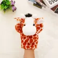 Simpatico burattino a mano a giraffa in peluche per storie e giochi - Giraffa