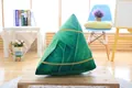 Creative Zongzi shaped plush pillow with realistic bamboo leaf print decoration - Rice Dumpling (XS Size 15cm)