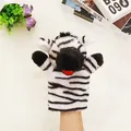 Cute zebra plush hand puppet for kids storytelling and early educational role play games - Zebra