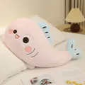 Adorably soft pink cartoon fish plush pillow for comfortable bed sleeping and lounging - 40 cm / Pink Whale