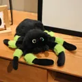 Morbido peluche ragno nero e verde per scherzi, pupazzo insetto regalo per bambini - Piccolo 18*18cm / Verde