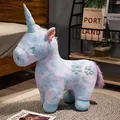 Dreamy tie-dye rainbow unicorn plush doll with daisy accents, standing SKU variant - Unicorn / 40 cm / Blue