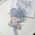 Adorable plush cartoon animal keychain featuring a colorful floral fabric body for bags - Koala / 28cm (Includes Heat Pack)