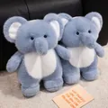 Adorable soft blue elephant plush slippers for kids warm indoor winter home use - Size 34-35 / Elephant