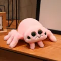 Simpatico ragno saltatore di peluche rosa con grandi occhi luccicanti per bambini - Rosa 3 Occhi