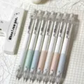 Detailed macro shot of aesthetic pastel mechanical pencils in 0.5mm and 0.7mm lead sizes - Mechanical Pencil (8311) / 0.5mm