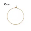 Anello ciondolo calice vino dorato 30mm per gioielli fai da te - Confezione da 100 (30mm) / Oro