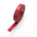 Bracelet en cuir PU rouge motif serpent 8 mm de large pour le bricolage et accessoires. - Bande de Cuir Motif Serpent / Large Long / Rouge
