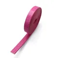Ruban en cuir PU rose avec motif serpent, 8mm de large, pour la création de bijoux DIY - Bande de Cuir Motif Serpent / Large Long / Rose rouge