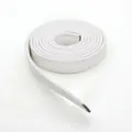 Sangle en similicuir blanc de 10 mm avec coutures pour bricolage et accessoires de poupées - Largeur 10mm/Un Mètre de Long / Blanc