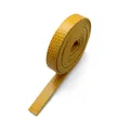Rouleau de lanière en cuir PU jaune motif serpent de 8 mm pour bijoux faits main - Bande de Cuir Motif Serpent / Large Long / Jaune