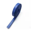 Lanière en cuir PU bleu à motif serpent, 8 mm de large pour bracelets DIY et artisanat. - Bande de Cuir Motif Serpent / Large Long / Bleu saphir