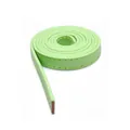 Correa de cuero PU verde lima de 10mm con costuras amarillas para proyectos de manualidades - 10mm de Ancho/Un Metro de Largo / Verde claro