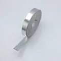 Lanière en cuir PU avec motif serpent argenté 8mm pour la création de bijoux DIY - Bande de Cuir Motif Serpent / Large Long / Argent