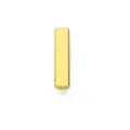 Perla a scorrimento alfabeto lettera I in lega d'oro lucido da 10mm per gioielli fai da te - Lettera I / 10mm / Oro