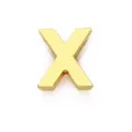 Ciondolo a forma di lettera X in lega dorata lucida da 10 mm per creazioni fai da te. - Stile X / 10mm / Oro
