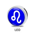 8mm Löwe Sternzeichen Charm aus Edelstahl für DIY Schiebearmbänder und Armbänder - 8mm / Löwe
