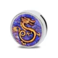 Traditional Chinese golden dragon jewelry bead accessory for DIY bracelet personalized charm - Golden Dragon Cloud Style (D-029)