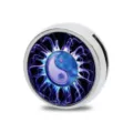 Chinese style Tai Chi Yin Yang DIY jewelry bead accessory for personalized bracelets - Blue Light Tai Chi Style (D-047)