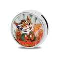 Traditional Chinese style nine-tailed fox charm bead for DIY personalized bracelet jewelry - Hand-Painted Fox Style (A-033)