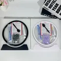 Complete components of the 3D moving sand art DIY kit for creative home decoration - DIY Material Kit / 12 Inch Black Frame / Red Jasper